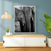 Quadro Decorativo com Madeira Elefante - Londrinorte Molduras