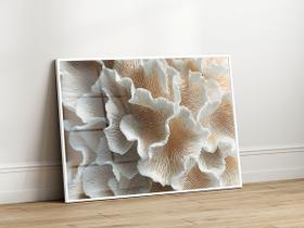 Quadro Decorativo com Moldura Acrilico Cristal Luxo Vidro Coral Abstrato para Sala de Estar, Quarto e Escritório, Hall Horizontal Quadro Decorativo com Moldura Acrilico Cristal Luxo Vidro Coral Abstrato para Sala de Estar, Quarto e Escritório, Hall Horizontal