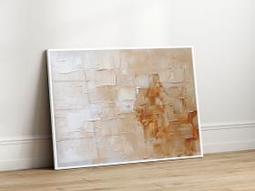 Quadro Decorativo com Moldura Acrilico Cristal Luxo Vidro Tons Relevo para Sala de Estar, Quarto e Escritório, Hall Horizontal Quadro Decorativo com Moldura Acrilico Cristal Luxo Vidro Tons Relevo para Sala de Estar, Quarto e Escritório, Hall Horizontal