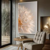 Quadro Decorativo com Moldura Caixa Dente de Leao para parede Sala, Quarto e Escritório