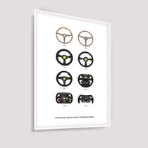 Quadro Decorativo Com Moldura Esporte Volante Carro Fórmula 1 F1 FIA