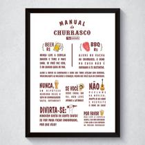 Quadro Decorativo Com Moldura Manual Do Churrasco Quadro Decorativo Com Moldura Manual Do Churrasco