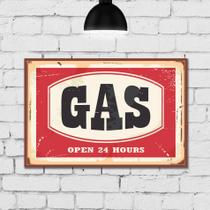 Quadro Decorativo com Moldura Marrom Coisas Simples 22x32cm