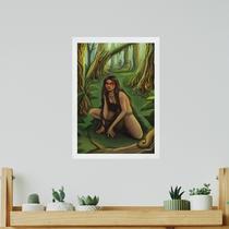 Quadro Decorativo Comadre Fulozinha 33X24Cm - Com Vidro