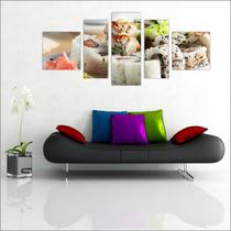 Quadro Decorativo Comida Oriental Sushi Restaurantes Cozinha 5 Peças TT2
