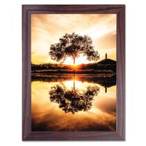 Quadro Decorativo Composição Abstrata Floral Flores Paisagens Rústico Vintage Luxo com Moldura 40cm