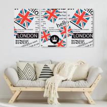 Quadro Decorativo Composição Trio London England "