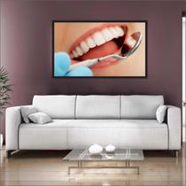 Quadro Decorativo Consultórios Odontologia Dentista Dentes Sorriso Estética Com Moldura TT1 Quadro Decorativo Consultórios Odontologia Dentista Dentes Sorriso Estética Com Moldura TT1