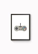 Quadro Decorativo Controle Snes
