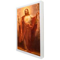 Quadro Decorativo Coração de Jesus em Moldura Caixa Quadro Decorativo Coração de Jesus em Moldura Caixa