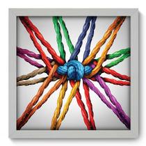 Quadro Decorativo - Cordas - 33cm x 33cm - 306qddb