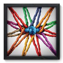 Quadro Decorativo - Cordas - 33cm x 33cm - 306qddp