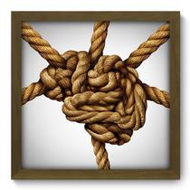 Quadro Decorativo - Cordas - 33cm x 33cm - 307qddm