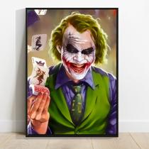 Quadro Decorativo Coringa DC Comics Arte Pop em MDF 60x90cm Pronto para Pendurar Quadro Decorativo Coringa DC Comics Arte Pop em MDF 60x90cm Pronto para Pendurar