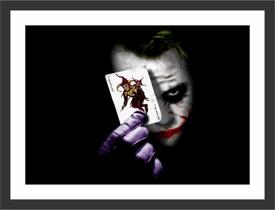Quadro Decorativo Coringa Joker Decorações Com Moldura