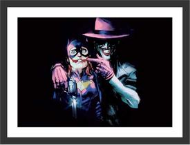 Quadro Decorativo Coringa Joker Decorações Com Moldura