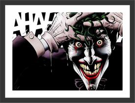 Quadro Decorativo Coringa Joker Decorações Com Moldura