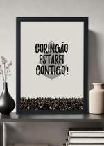 Quadro Decorativo Corinthians Estarei Contigo - Com vidro Quadro Decorativo Corinthians Estarei Contigo - Com vidro