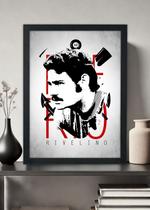 Quadro Decorativo Corinthians Homenagem Rivelino - Com vidro Quadro Decorativo Corinthians Homenagem Rivelino - Com vidro