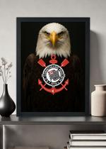 Quadro Decorativo Corinthians o melhor do topo - Com Vidro Tamanho:21cm x 30cm (A4)