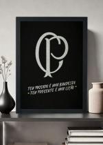 Quadro Decorativo Corinthians Timão O Maior- Com vidro