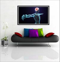Quadro Decorativo Corpo Humano Consultórios Médicos Medicina Com Moldura 1 Metro x 60 cm TT04 Quadro Decorativo Corpo Humano Consultórios Médicos Medicina Com Moldura 1 Metro x 60 cm TT04