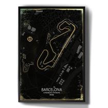 Quadro Decorativo Corrida Circuito De Barcelona Mapa Quadro Decorativo Corrida Circuito De Barcelona Mapa