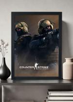Quadro Decorativo Counter-Strike - Com vidro Tamanho:21cm x 30cm (A4)