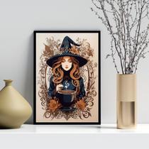 Quadro Decorativo Cozinha - Bruxa 24x18cm