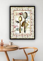 Quadro Decorativo Cozinha Colheres Vintage - 70x50cm Quadro Decorativo Cozinha Colheres Vintage - 70x50cm