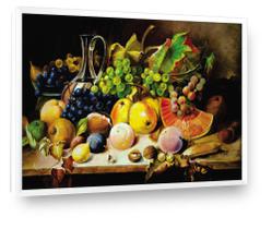 Quadro Decorativo Cozinha Copa Frutas Moldura