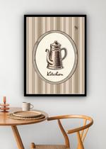 Quadro Decorativo Cozinha Kitchen Chaleira - 70x50cm