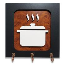 Quadro Decorativo Cozinha Panela suporte para panos de prato 20 cm x 20 cm