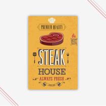 Quadro decorativo cozinha tema cozinheiro - Steak House