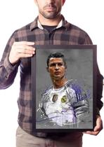 Quadro Decorativo Cr7 Arte Cristiano Ronaldo 42x29cm Quadro Decorativo Cr7 Arte Cristiano Ronaldo 42x29cm