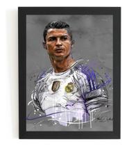 Quadro Decorativo Cr7 Arte Cristiano Ronaldo Futebol