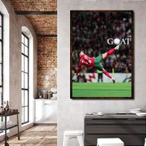 Quadro Decorativo CR7 GOAT - Decoração Quaro ou Sala Quadro Decorativo CR7 GOAT - Decoração Quaro ou Sala