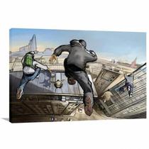 Quadro decorativo Crazy Pulo Parkour Tela em Tecido Quadro decorativo Crazy Pulo Parkour Tela em Tecido
