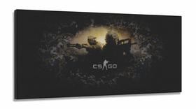 Quadro Decorativo CS GO 130x60 em Tecido Canvas Quadro Decorativo CS GO 130x60 em Tecido Canvas