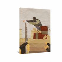 Quadro decorativo CSGO - Faca CT - Tela em Tecido Quadro decorativo CSGO - Faca CT - Tela em Tecido