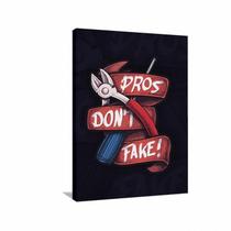 Quadro decorativo CSGO Pros Don't Fake - Tela em Tecido