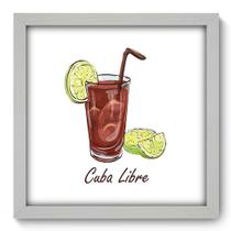 Quadro Decorativo - Cuba Libre - 33cm x 33cm - 376qdcb