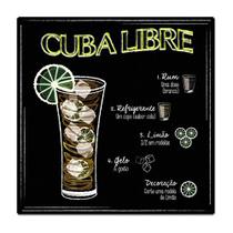 Quadro Decorativo Cuba Libre - Churrasqueira / Área De Lazer