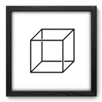 Quadro Decorativo - Cubo - 33cm x 33cm - 088qdap