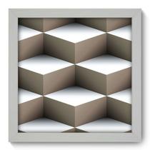 Quadro Decorativo - Cubos - 22cm x 22cm - 028qnaab