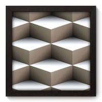 Quadro Decorativo - Cubos - 22cm x 22cm - 028qnaap