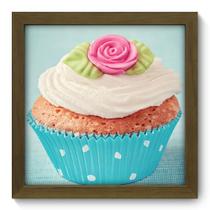 Quadro Decorativo - Cupcake - 22cm x 22cm - 009qdcm
