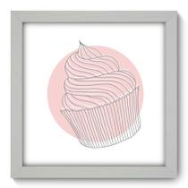 Quadro Decorativo - Cupcake - 22cm x 22cm - 046qdcb