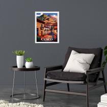Quadro Decorativo Cusco - Peru 33X24Cm - Com Vidro