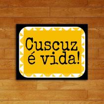 Quadro Decorativo Cuscuz éVida 24x18cm